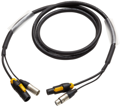 DMX/Power-Kombikabel, XLR/powerCON TRUE1