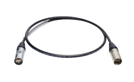DMX-Adapterkabel, ESTA-Pin Belegung, 5-pol. male/etherCON, 1m