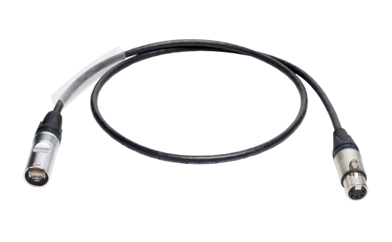 DMX-Adapterkabel, ESTA-Pin Belegung, 5-pol. female/etherCON, 1m