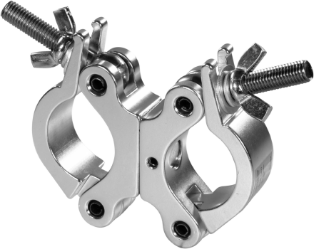 ProTruss Aluminum Slim Swivel Coupler, SWL 200kg, 48-51mm, silber, Neuware Abverkauf