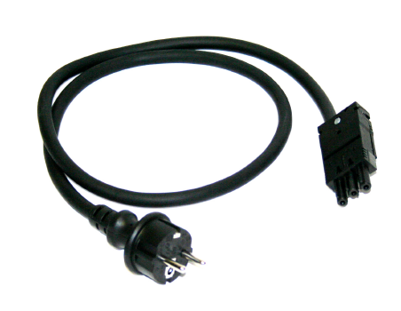 Anschlusskabel, Schuko-Stecker auf Wieland GST18i 3-pol., 2m